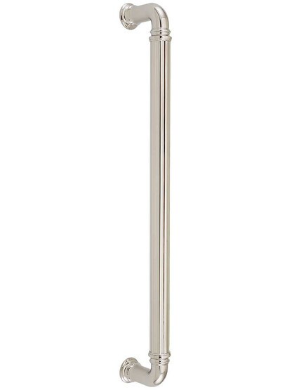 Reeded Appliance Pull - 12 inch Center-to-Center in Polished Nickel.